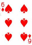 Red six of spades