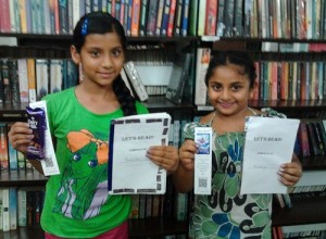 16. Alankrita and Ananya with their books