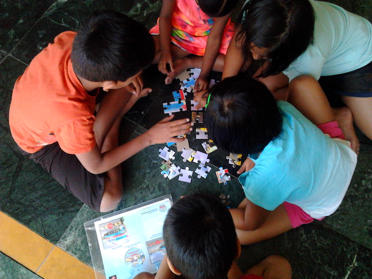 Activities at reading workshops - jigsaws