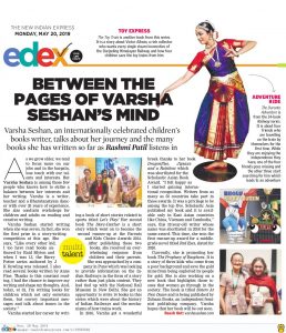 The New Indian Express Edex online article - Between the pages of Varsha Seshan's mind