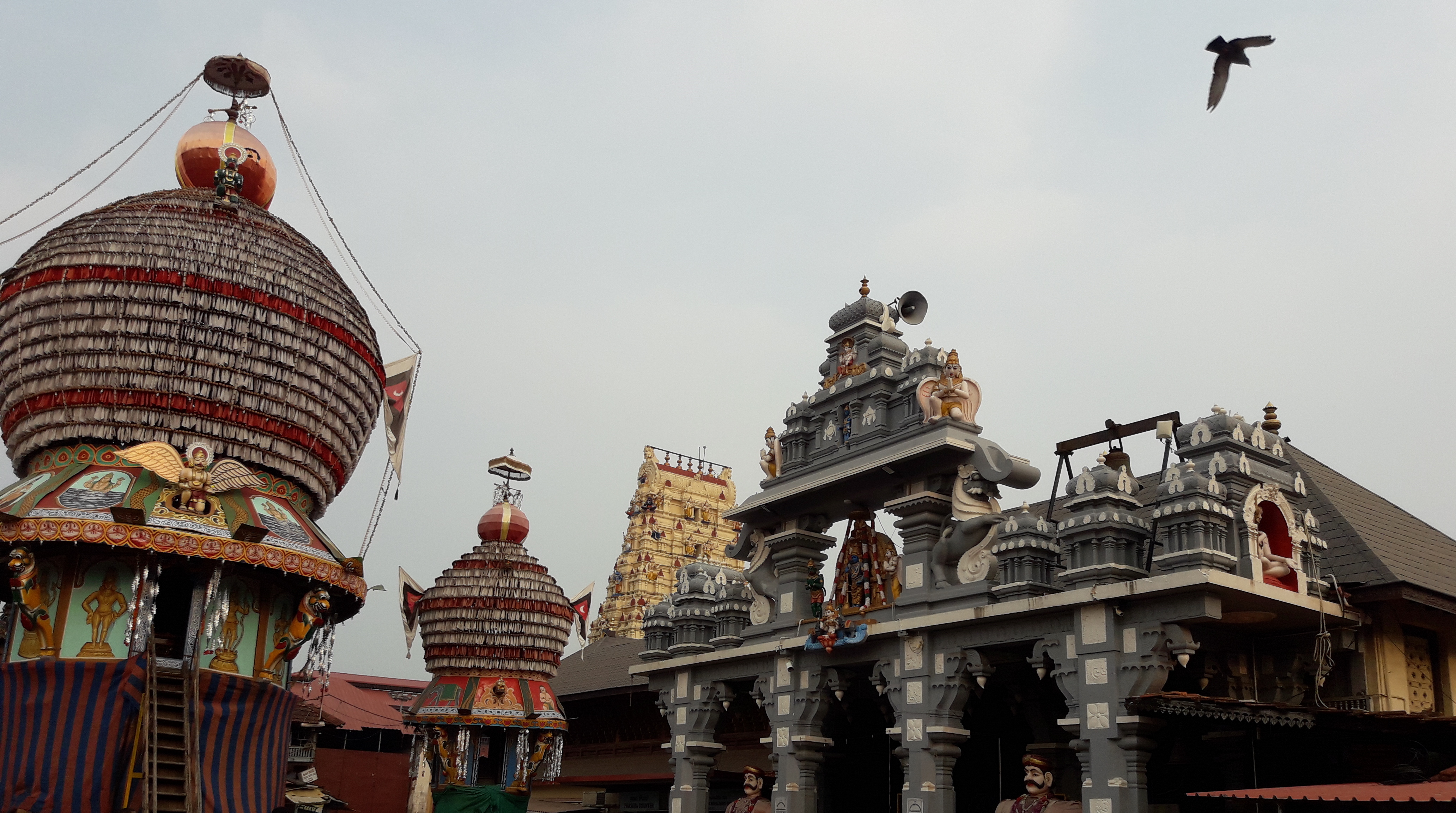 Udupi - rath (chariot) and temple