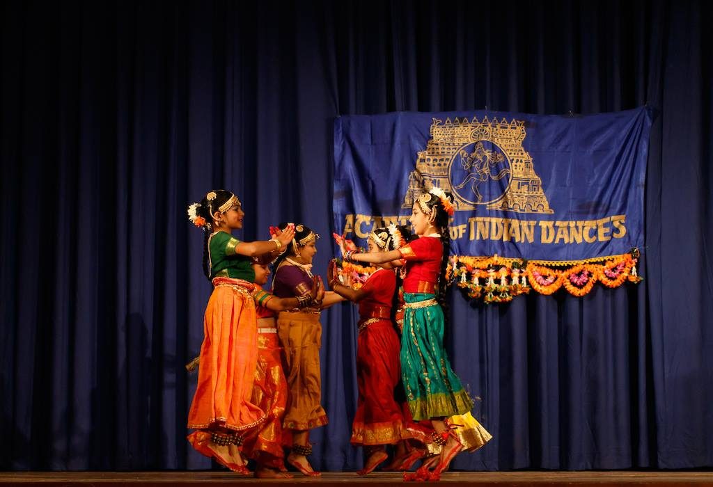 Young children dancing on stage