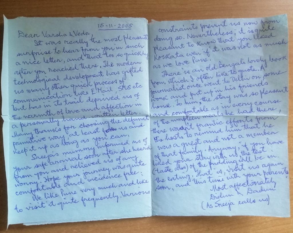 A handwritten inland letter