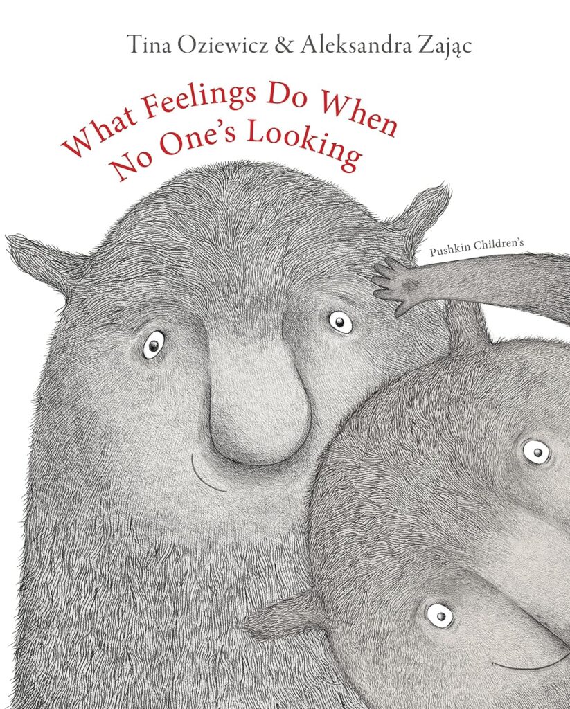 Book cover
Tina Oziewicz & Aleksandra Zajac
What Feelings Do When No One's Looking
Image of two hairy creatures